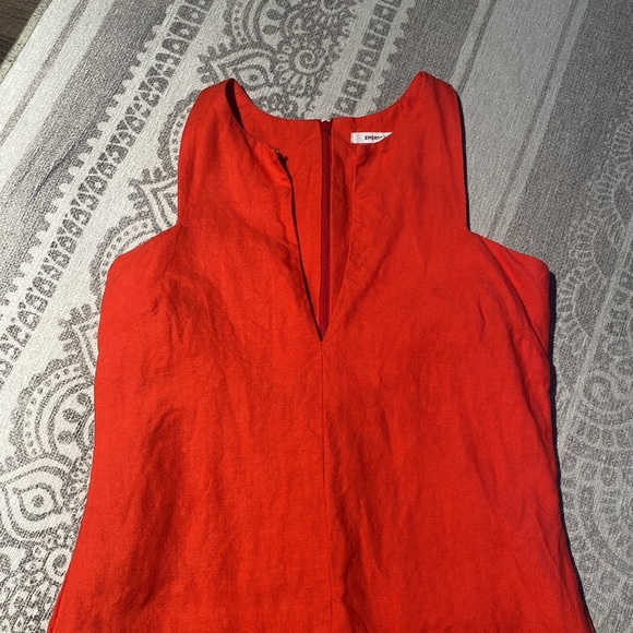 Emerson Fry Cut Out Mod Dress in Warm Red - Picture 6 of 16